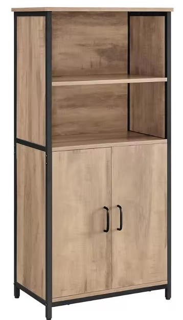 Hoge Keukenkast Industrieel – Verstelbare Plank, 124 cm, Verzenden, Nieuw