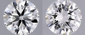 Zonder minimumprijs - 2 pcs Diamant (Natuurlijk) - 0.60 ct -, Sieraden, Tassen en Uiterlijk, Edelstenen, Nieuw