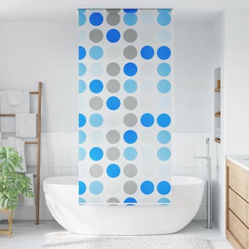 vidaXL Rolgordijn voor douche 80x240 cm cirkel, Verzenden, Nieuw, Meerkleurig