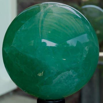 Fluoriet Fine polished green fluorite large Quality sphere -