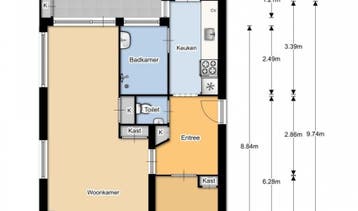 Te Huur 2 Kamer Appartement Stalpaertstraat In Alkmaar, Alkmaar, Direct bij eigenaar, Noord-Holland, Appartement