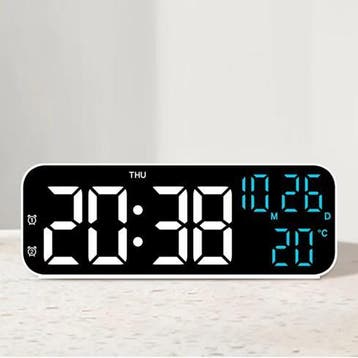 Digitale LED Wekker met Temperatuur Datum en Spraakbesturing, Verzenden, Nieuw