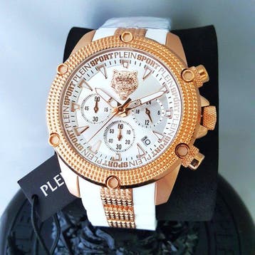 Philipp Plein - Chronograph - Gold - Skull Tiger - New -, Nieuw