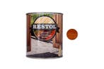 Restol Restol houtolie zijdeglans 1 liter, roodbruin, Doe-het-zelf en Verbouw, Verf, Beits en Lak, Verzenden, Nieuw