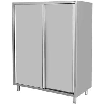 Unninox Servieskast | RVS | Schuifdeuren | 1400x600x1800mm, Ophalen of Verzenden, Nieuw in verpakking