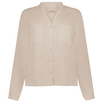 Backstage • linnen blouse in desert • S, Verzenden, Nieuw, Maat 36 (S), Backstage