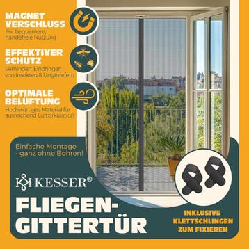 KESSER® Magnetisch deurgordijn - Vliegengordijn - 80x200cm -, Doe-het-zelf en Verbouw, Deuren en Horren, Verzenden, Zo goed als nieuw