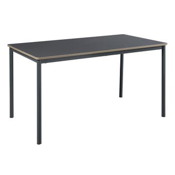 Eetkamerset Lindesberg 5-delig met 140x80 cm [en.casa], Huis en Inrichting, Tafels | Eettafels, Verzenden, Nieuw