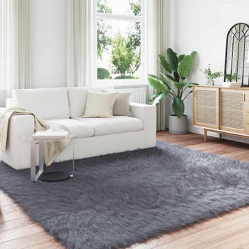 vidaXL Tapijt van imitatie TAFALLA Antracietkleurig 200 x, Verzenden, Nieuw