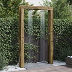 vidaXL Buitendouche Naturel 137 x 23 x 226 cm Geïmpregneerd, Verzenden, Nieuw