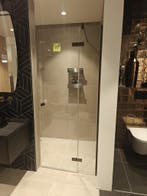 Douchedeur 90cm nis gunmetal - 0029, Ophalen, Nieuw, Glas