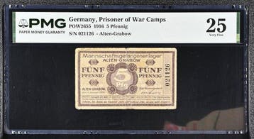 Duitsland. - 5 Pfennig - 1916 - Prisoner of War Camps - POW, Postzegels en Munten