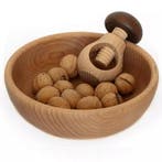 Glowel Massief beukenhouten schaaltje 18 cm als opvangsch..., Ophalen of Verzenden, Nieuw
