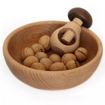 Glowel Massief beukenhouten schaaltje 18 cm als opvangsch..., Ophalen of Verzenden, Nieuw