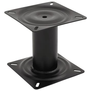 vidaXL Bootstoelpoot 18 cm staal zwart, Verzenden, Nieuw
