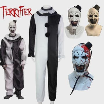 Art The Clown Kostuum & Masker - Terrifier 2 Cosplay Jumpsui, Verzenden, Nieuw