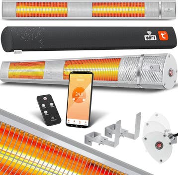 Infrarood Verwarming - Terrasverwarmer - Elektrische Heater, Verzenden, Zo goed als nieuw