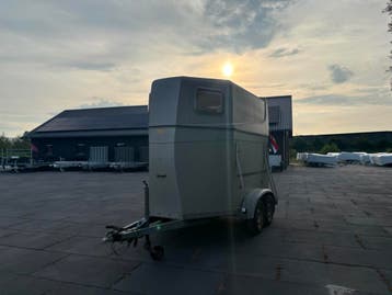 2-Paards Blomert paardentrailer LOW-BUDGET poly opbouw, Ophalen, Gebruikt, Hout, 2-paards trailer
