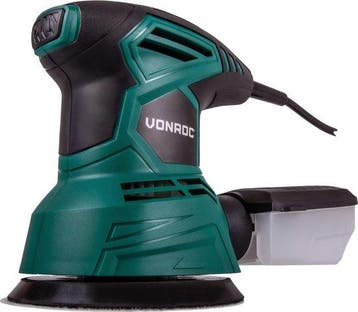 2dekans | VONROC Excentrische schuurmachine – 300W - Ø125mm, Ophalen of Verzenden, Zo goed als nieuw