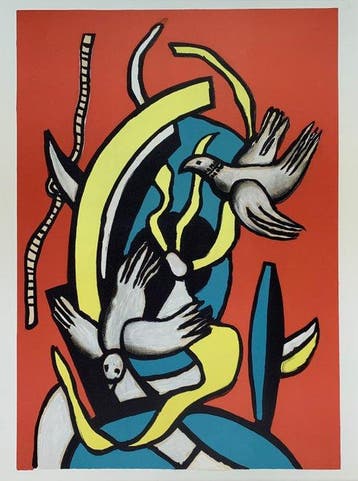 Fernand Léger (after) - Les Oiseaux - Birds - Vögel -