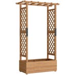 Hoogbed Met Klimrek En Dak, Voor Bloemen, Fruit, Groenten, K, Verzenden