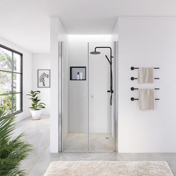 Nis Douchedeuren Helder Glas 135 x 195 CM Sani (Badkamer), Ophalen of Verzenden, Nieuw