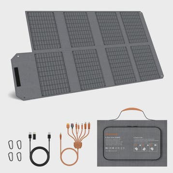MHPOWOS 80W Opvouwbaar Zonnepaneel - Draagbare Powerbank met, Verzenden, Nieuw