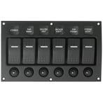 Talamex Schakelpaneel Curved met 6 schakelaars 12/24 Volt, Watersport en Boten, Ophalen of Verzenden, Nieuw