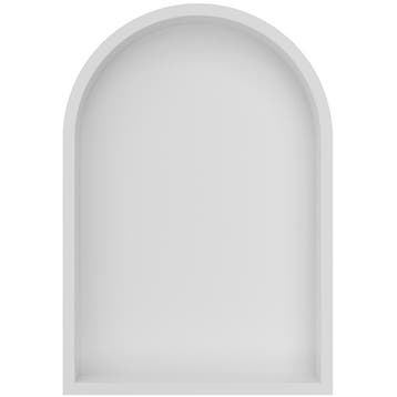 Wiesbaden Demis Inbouwnis - Ovaal - 30x45x7cm - Mat Wit, Ophalen of Verzenden, Nieuw, Rvs