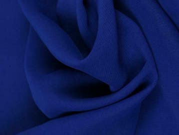 Chiffon stof - Donkerblauw - Per 15 of 50 meter, Hobby en Vrije tijd, Stoffen en Lappen, Blauw, 120 cm of meer, Ophalen of Verzenden