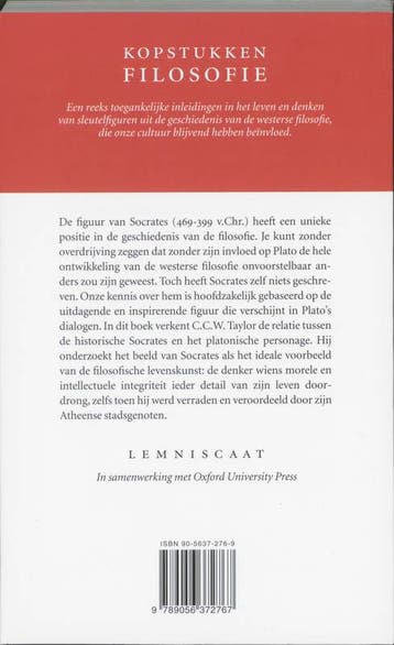 Socrates / Kopstukken Filosofie 9789056372767 C.C.W. Taylor, Boeken, Verzenden, Gelezen, C.C.W. Taylor