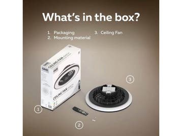 Calex Plafondventilator - LED-verlichting -, Verzenden, Nieuw