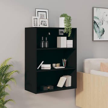 vidaXL Hangkast 69,5x32,5x90 cm zwart, Minder dan 50 cm, Verzenden, Nieuw, Minder dan 100 cm