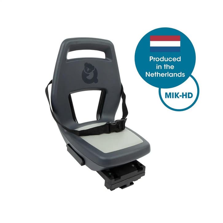 Qibbel achterzitje Qibbel  Junior 6+ MIK-HD antraciet/grijs, Fietsen en Brommers, Fietsaccessoires | Fietsstoeltjes, Nieuw, Verzenden