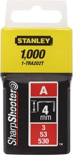 Stanley nietjes 4 mm type A 1000 stuks, Verzenden, Nieuw
