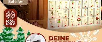 Adventkalender Hout Landschap (Voor in Huis), Verzenden, Nieuw