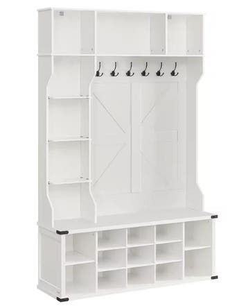Kledingrek met Kapstok, Schoenenrek en Zitbank – 4-in-1, Verzenden, Nieuw