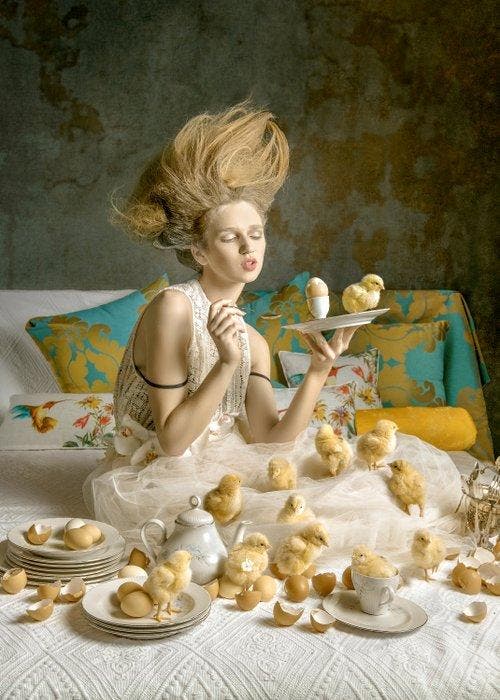 Elena Paraskeva - Victorian Spring #1 (2016) - XL, Antiek en Kunst, Kunst | Designobjecten