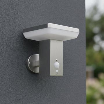 Solar buiten Wandlamp met sensor | vierkant | 4,4W 3000K, Huis en Inrichting, Lampen | Wandlampen, Ophalen of Verzenden, Nieuw