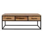 Salontafel Mangohout Owen 120 cm, Huis en Inrichting, Tafels | Salontafels, Verzenden, Nieuw, Industriële meubels, Overige vormen