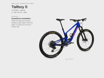 Santa Cruz Tallboy 5 C mountainbike fully 29 XL GX AXS blauw, Overige merken, 57 cm of meer, Ophalen of Verzenden, Zo goed als nieuw