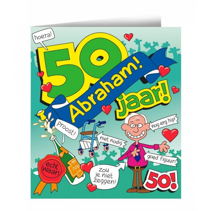 Abraham Wenskaart Cartoon, Kleding | Heren, Carnavalskleding en Feestkleding, Nieuw, Ophalen of Verzenden