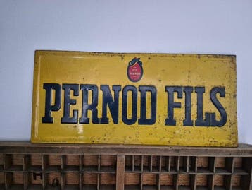 pernod - Pernod-reclameplaat - g.de andreis marseille -