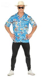 Hawaii Blouse Tourist - M/L, Kleding | Dames, Carnavalskleding en Feestkleding, Verzenden, Nieuw
