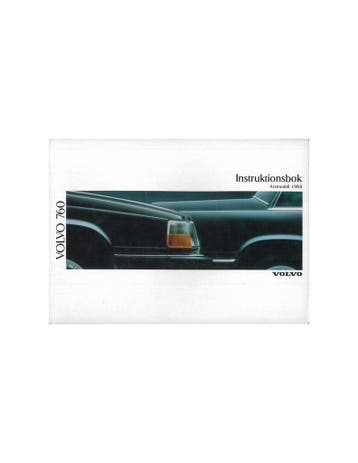 1989 VOLVO 760 INSTRUCTIEBOEKJE ZWEEDS