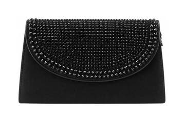 Menbur Clutch Zwart, Verzenden, Zo goed als nieuw, Zwart