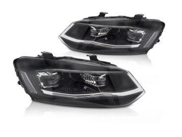 Full LED koplampen dynamisch Silver geschikt voor VW Polo 6R, Auto-onderdelen, Verlichting, Verzenden, Nieuw, Volkswagen