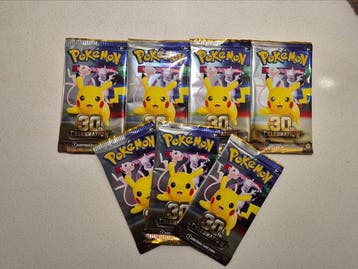 Pokémon - 7 Booster pack - Pokémon 30th Celebration Booster, Nieuw