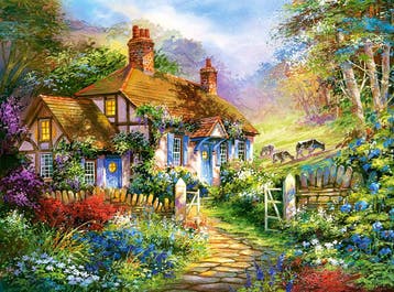 Castorland puzzel Forest Cottage -  van €25,99 voor €13,00, Ophalen of Verzenden, Nieuw