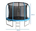 Trampoline 305cm | Blauw | Met Net & Ladder | Scherpe Prijs, Ophalen of Verzenden, Nieuw